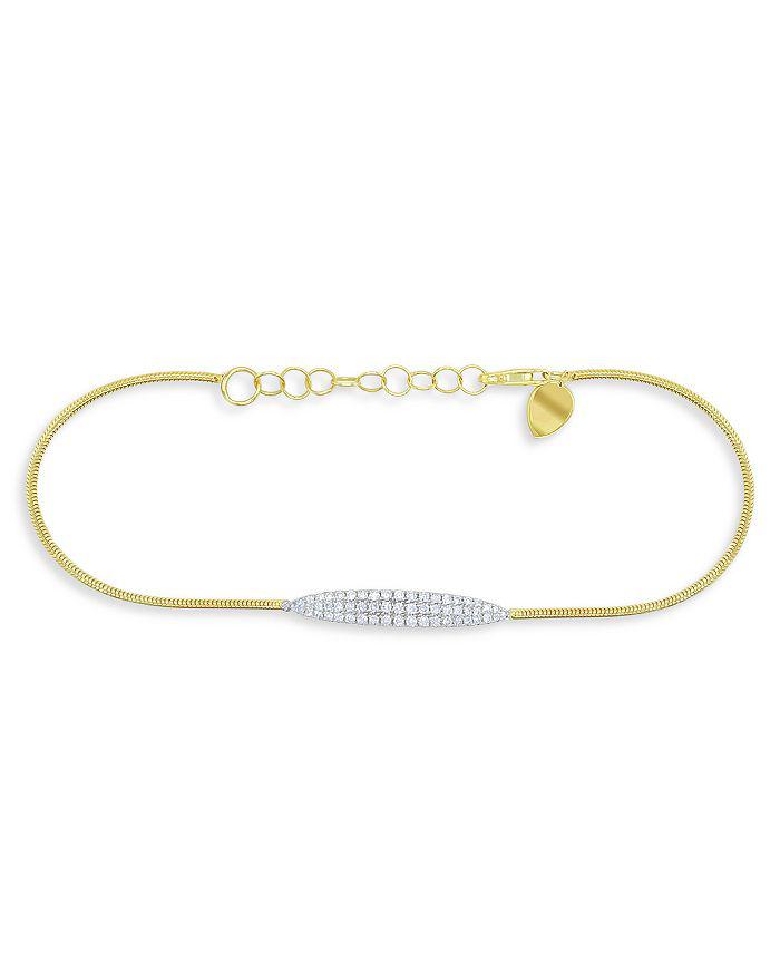 Meira T 14K White & Yellow Gold Diamond Pavé Snake Chain Bracelet