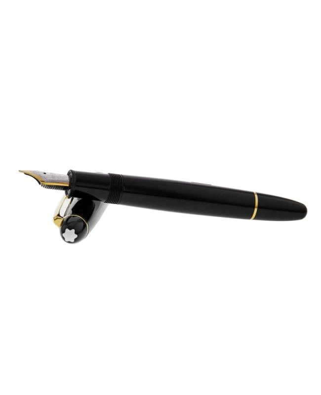 MontBlanc Montblanc Meisterstuck Traveler Black GT 14K Gold Fountain Unisex Pen 147 1