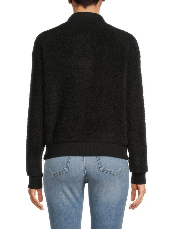 Calvin Klein Fuzzy Zip Up Sweater 2