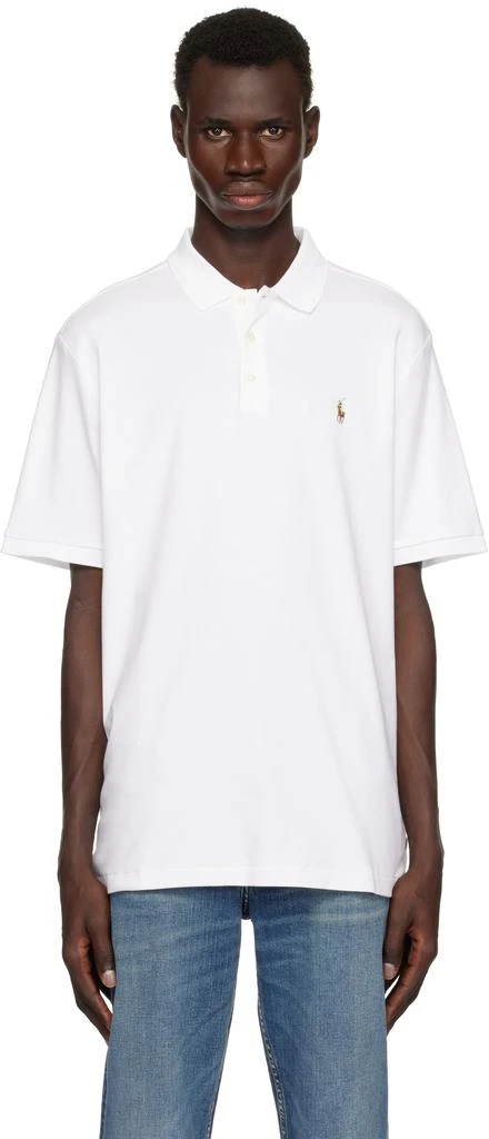Ralph Lauren White Classic Fit Soft Cotton Polo 1