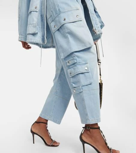 Isabel Marant Elore denim cargo pants 5