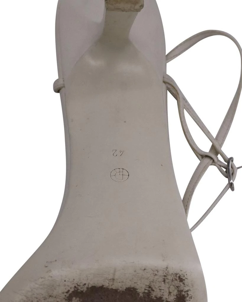 The Row Bare Sandals in White Leather 5