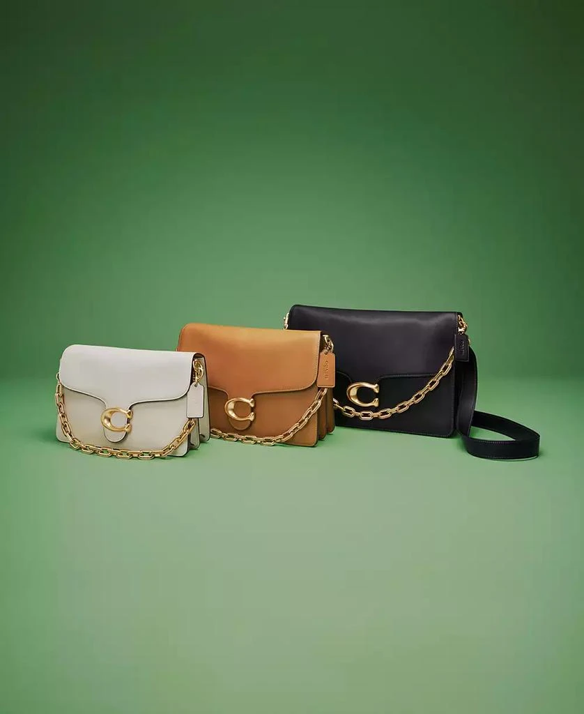 Coach Chain Tabby Medium Leather Shoulder Bag 8