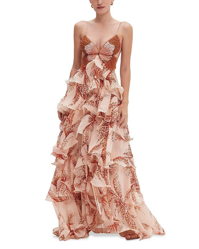 PatBO Sunset Butterfly Maxi Dress 5