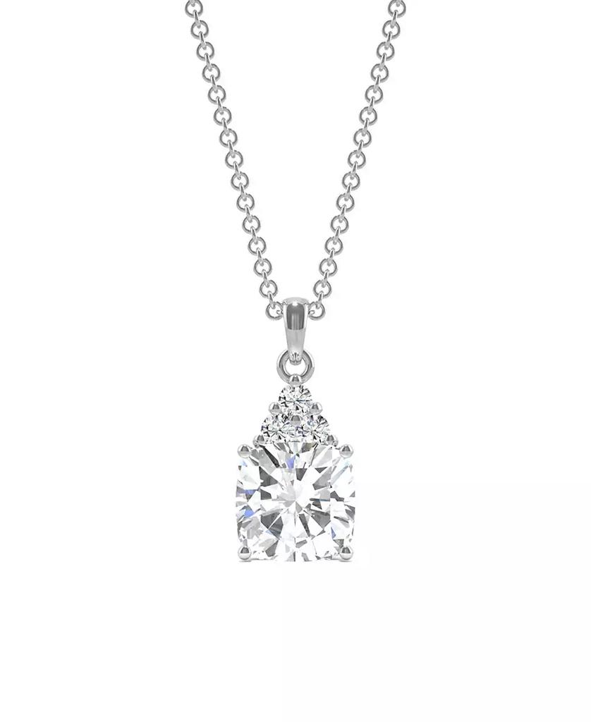Charles & Colvard Moissanite Cushion Pendant 1-3/4 ct. t.w. Diamond Equivalent in 14k White Gold