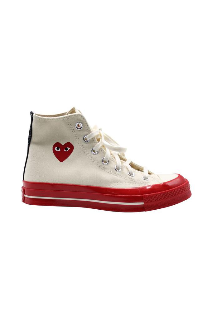 Comme des Garcons Comme Des Garçons Play Red Sole Chuck 70 In White Shoes