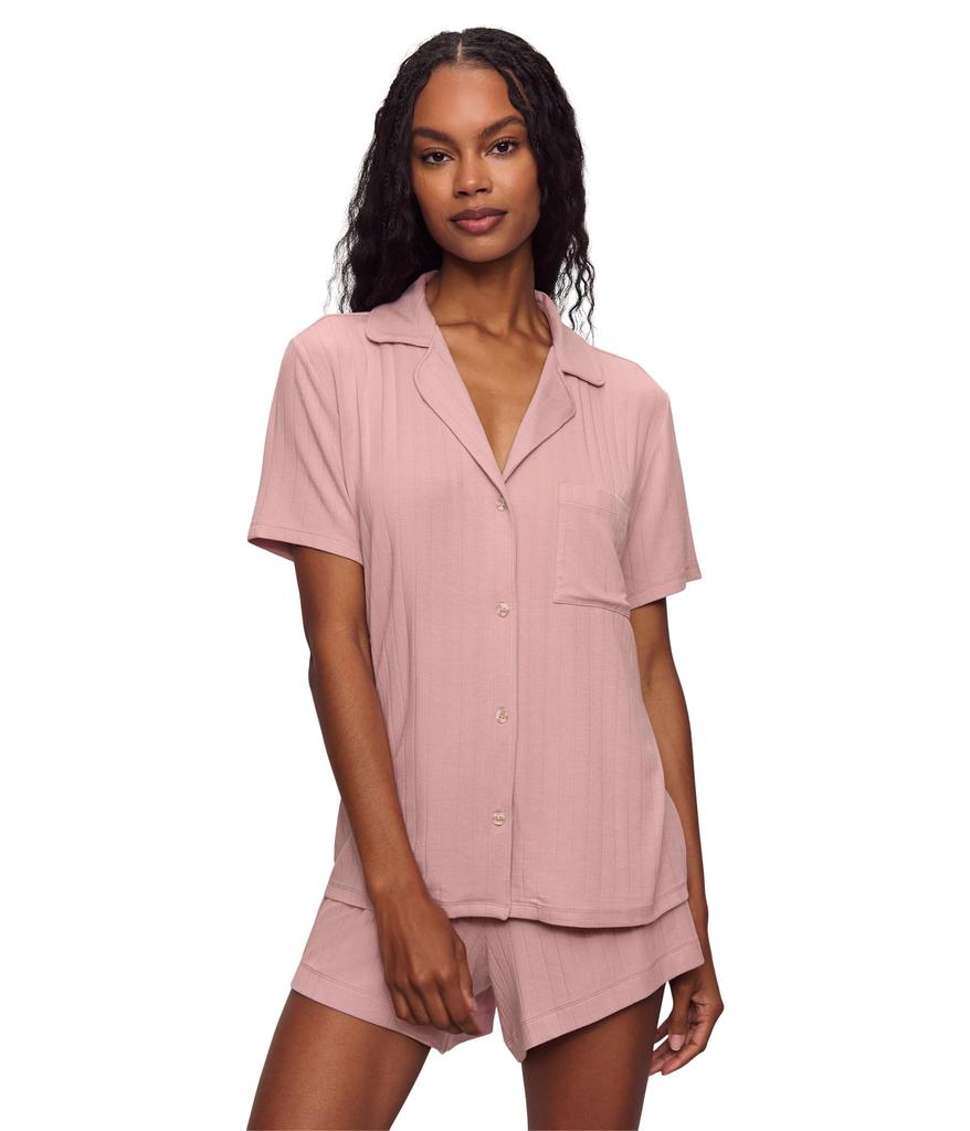 Pink Eberjey Short Sleeve Pajama Set Eberjey Gisele Relaxed Short