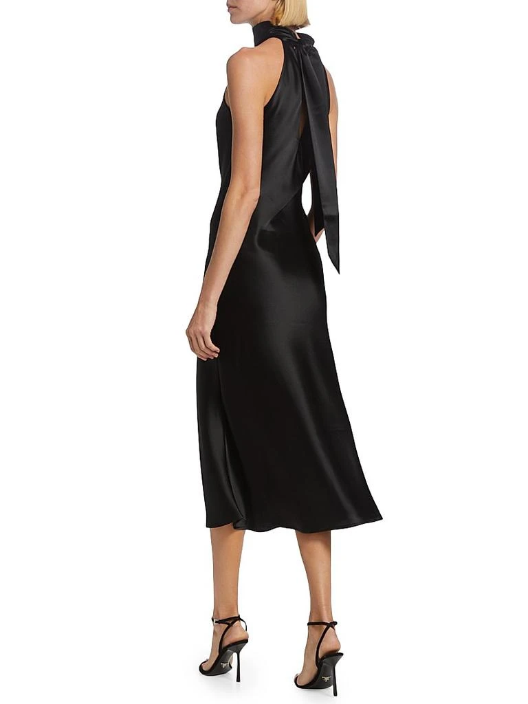 Galvan Sienna Satin Halter Neck Gown 5