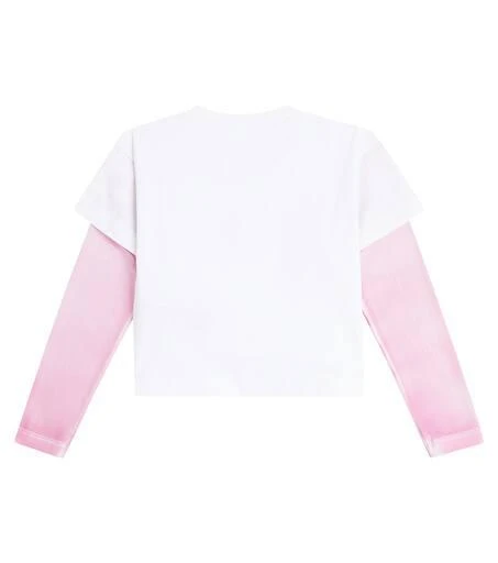 MM6 Logo cotton jersey top 4