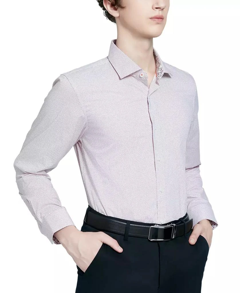 Tallia Men's Slim-Fit Micro-Geo Dress Shirt 6
