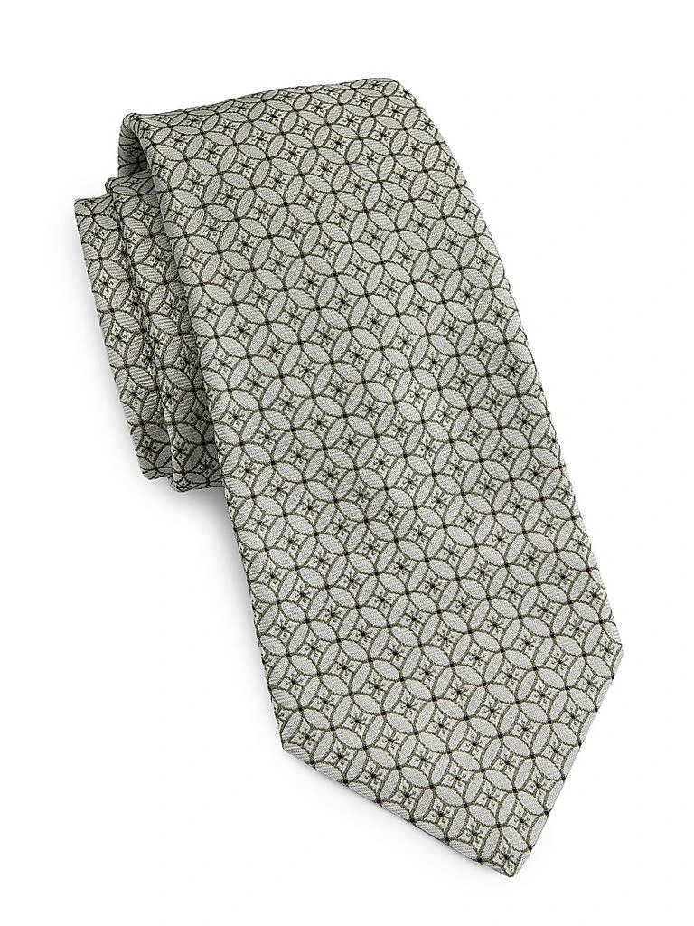 Kiton Interlocking Circles Silk Tie