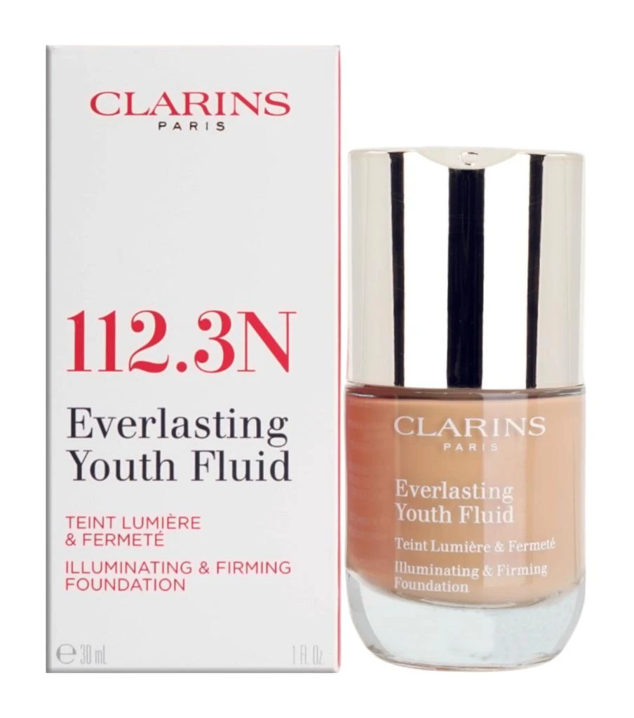 Clarins Everlasting Youth Fluid Illuminating & Firming Foundation 1 OZ - CHOOSE YOUR SHADE 21