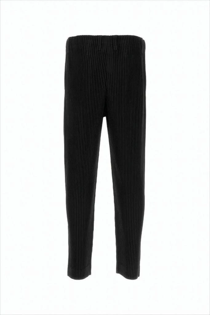 Homme Plissé Issey Miyake Cropped Pleated Jogger Pants with Subtle Sheen 2
