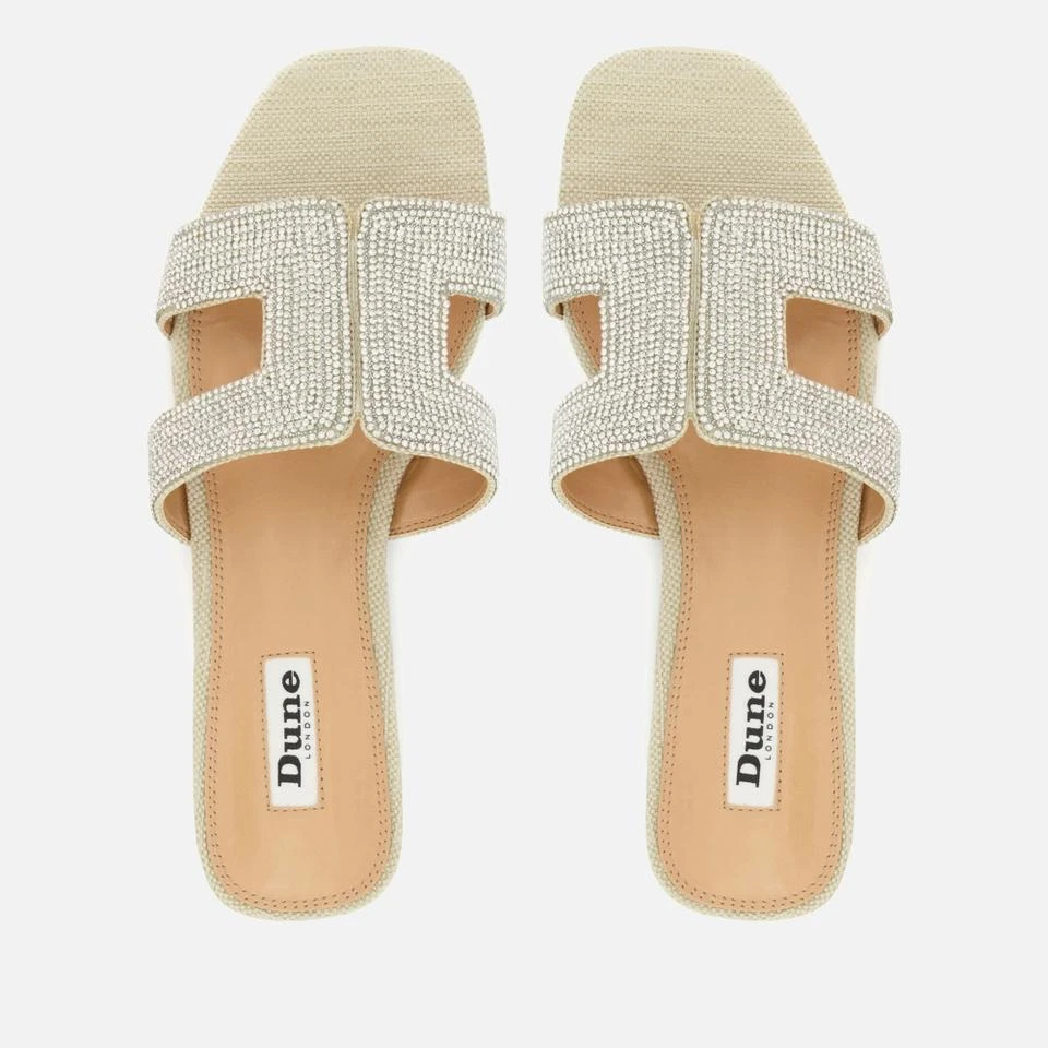 Dune DUNE LONDON WOMEN'S LOUPE EMBELLISHED LEATHER SANDALS 4