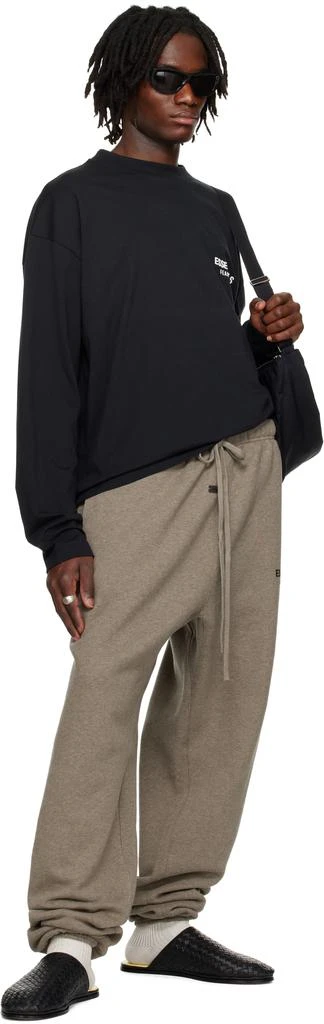 Essentials Black Classic Long Sleeve T-shirt 5