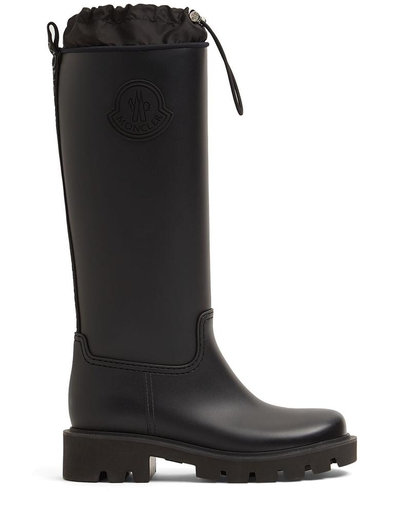 MONCLER 40mm Kickstream High Rubber Rain Boots