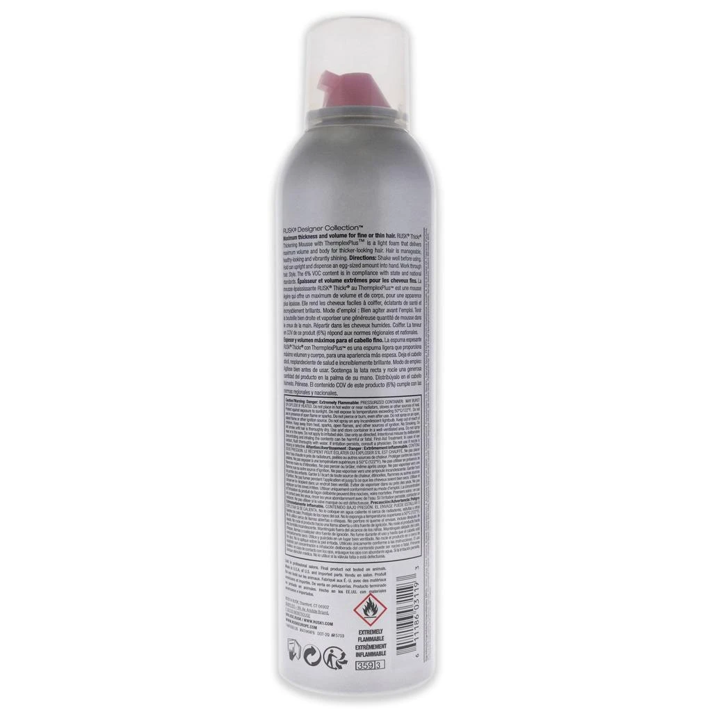 Rusk Thickr Thickening Mousse by  for Unisex - 8.8 oz Mousse 2