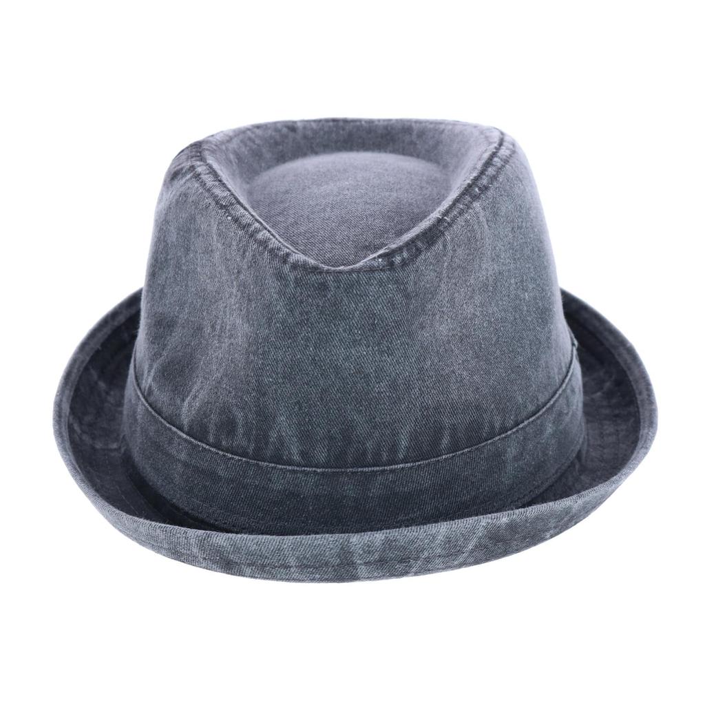Epoch Hats Company Men's Washed Denim Cotton Fedora Hat