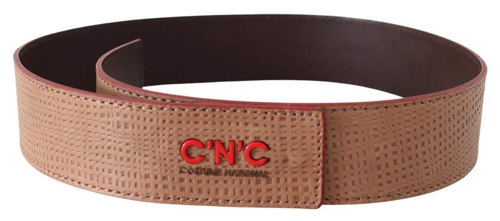 Costume National Costume National White Leather Logo Fashion Waist Belt