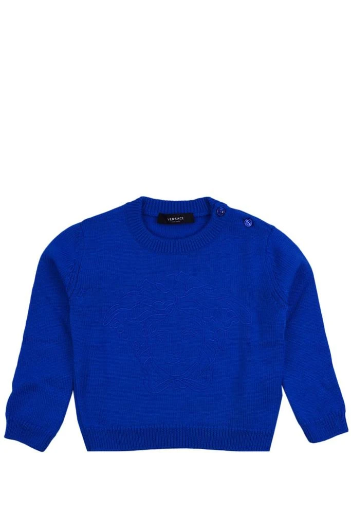 Versace Versace Kids Medusa Head Embroidered Knitted Jumper 1