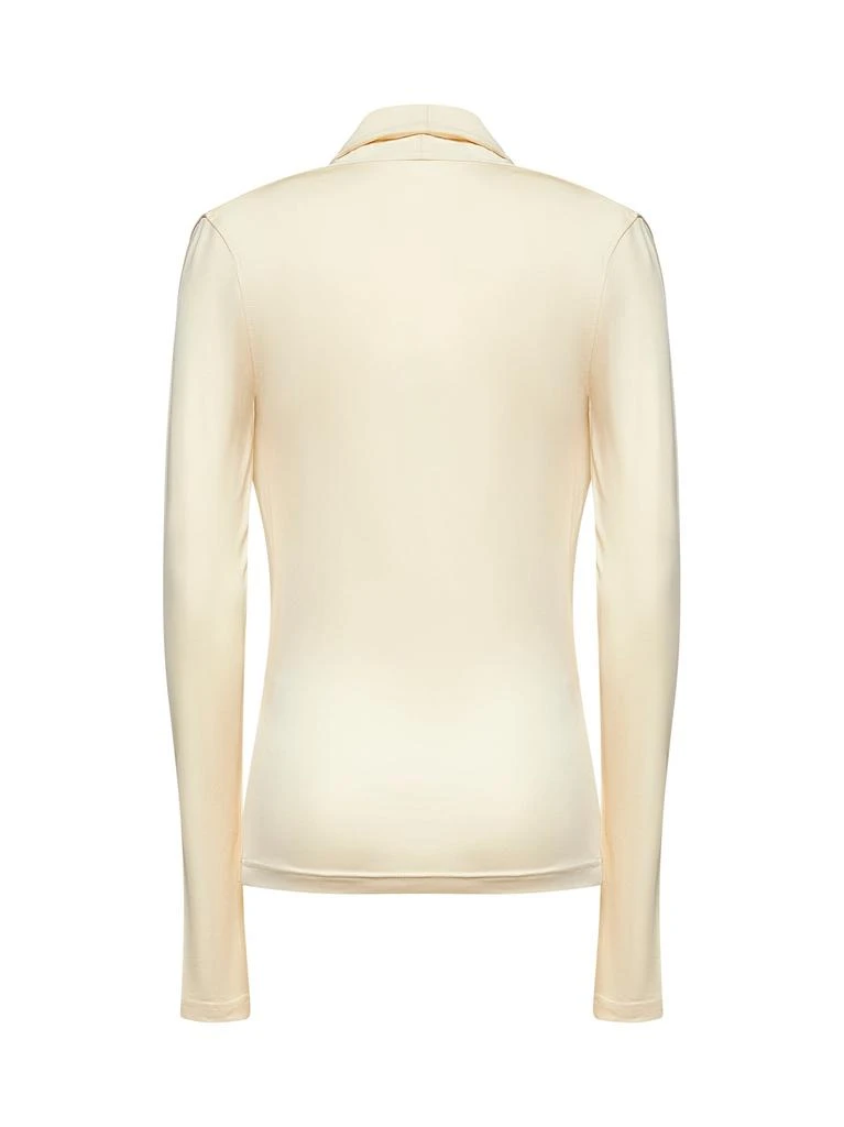Totême TOTEME | Ivory fluid jersey overlapped top | Women | S 2