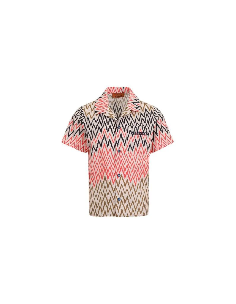 Missoni Missoni Kids Logo-Embroidered Zigzag Shirt 1