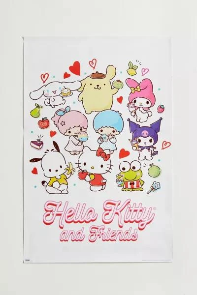 Urban Outfitters Sanrio Hello Kitty & Friends Kawaii Poster 2
