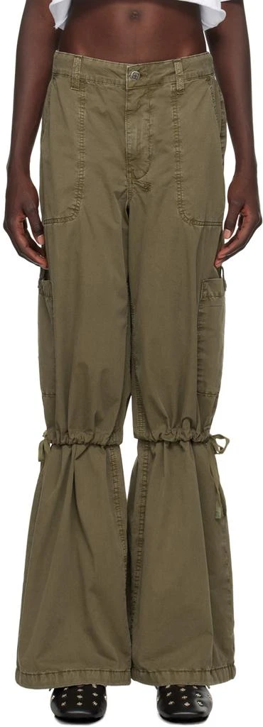 Ksubi Khaki Baggy Snap-off Cargo Pants 1