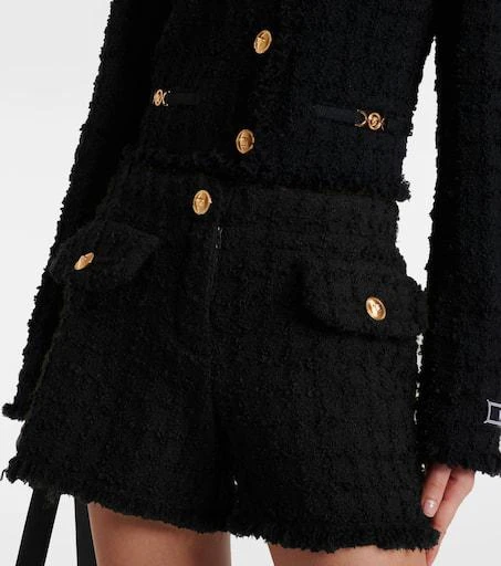 Versace Heritage cotton-blend tweed shorts 5