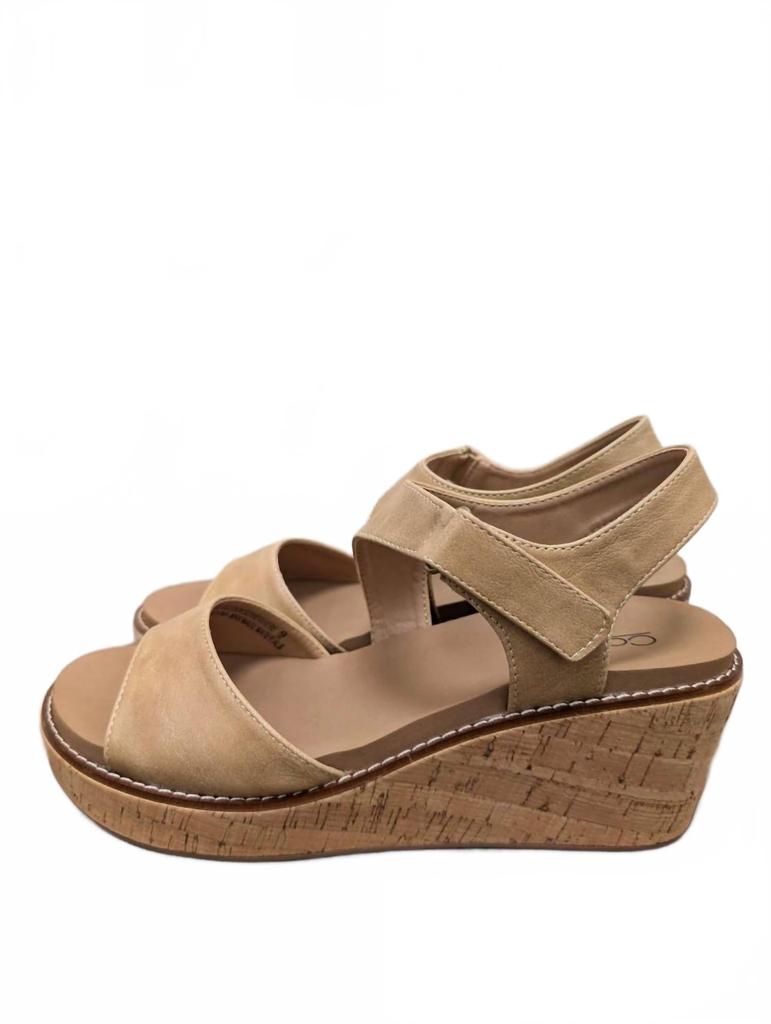 Cozy Co. 5'o Clock Wedges Taupe