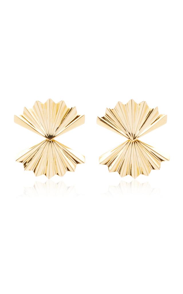 Anita Ko Anita Ko - Double Fan 18K Yellow Gold Earrings - Gold - OS - Moda Operandi - Gifts For Her