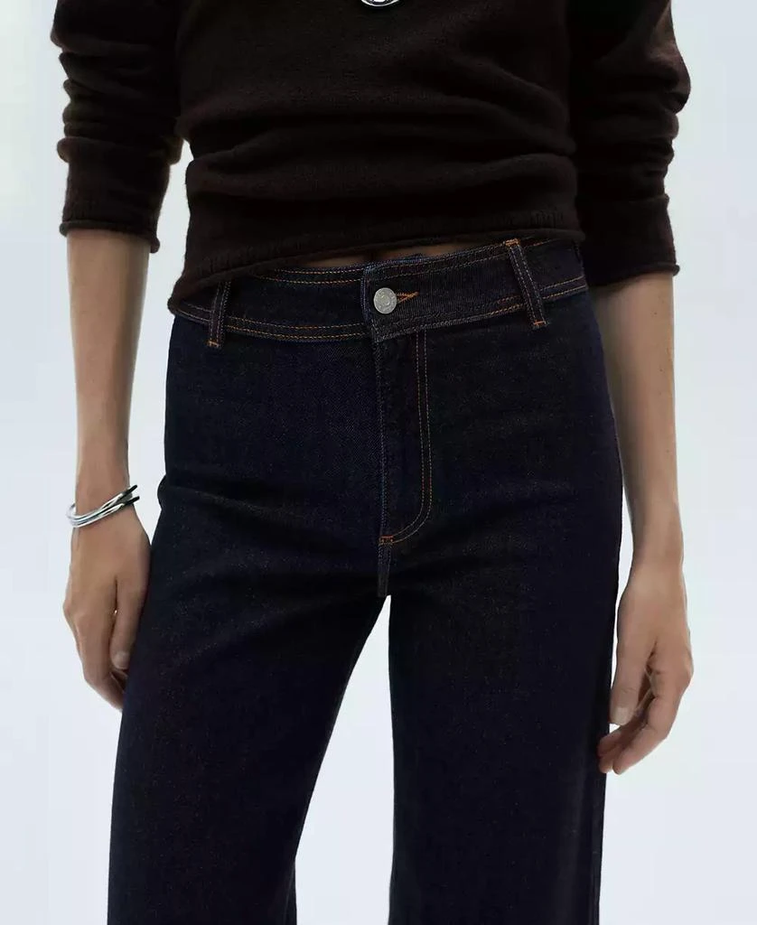 Mango Women's Catherin Culotte High-Rise Jeans 10