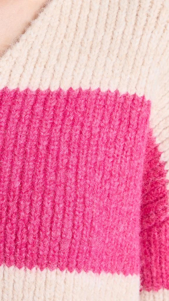 Endless Rose Fuzzy Striped Oversized Sweater 5