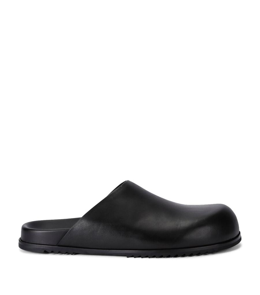 Rick Owens MOBIUS LEATHER SLIDES - Sandals - BeyondStyle
