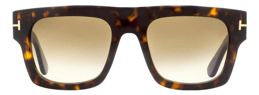 Tom Ford Men's Flat Top Sunglasses TF711 Fausto 52F Dark Havana 53mm 2