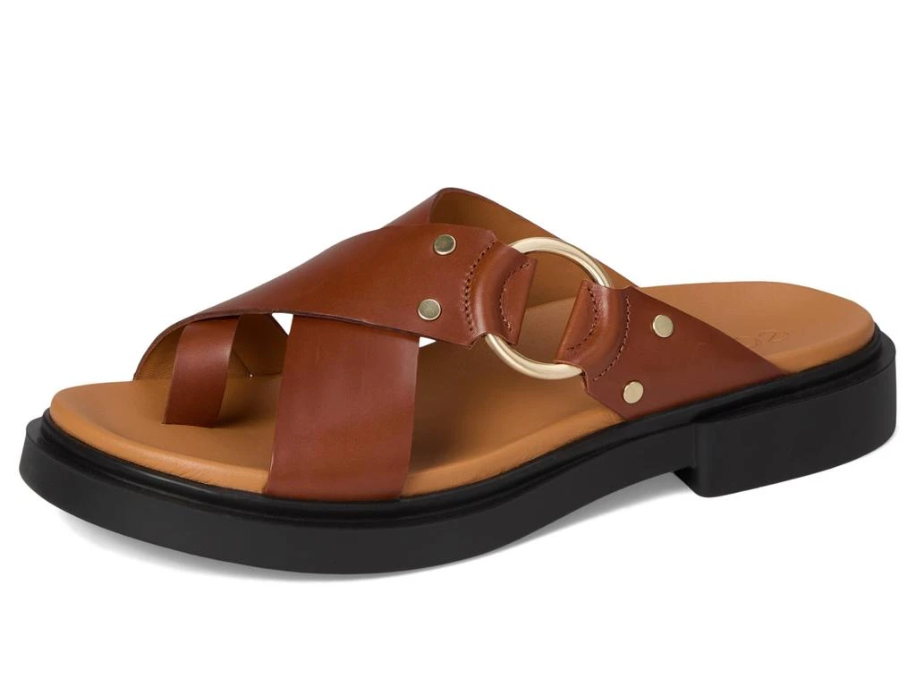 ECCO Seoul Toe Post Ring Ornament Slide Sandals 7