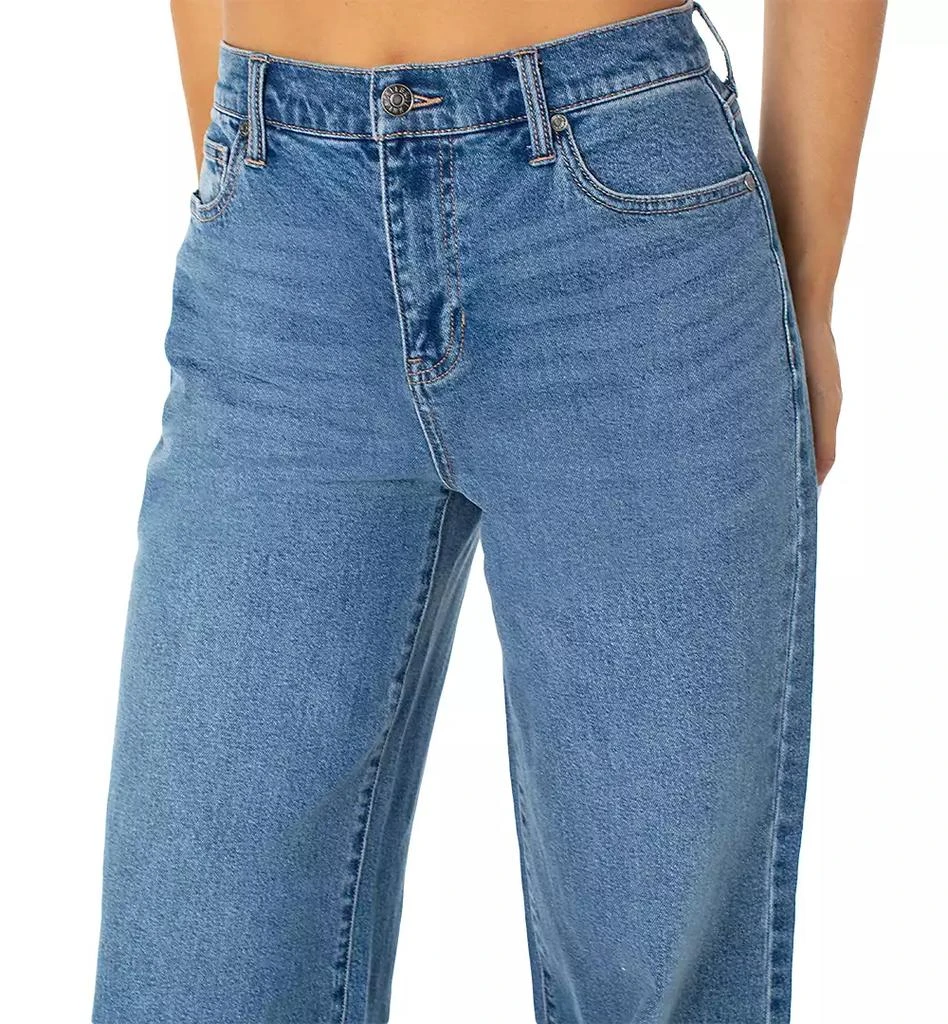 Celebrity Pink Juniors' Elastic-Back Wide-Leg Jeans 6