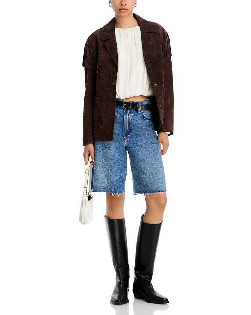 Blank NYC Suede Fringe Jacket 2