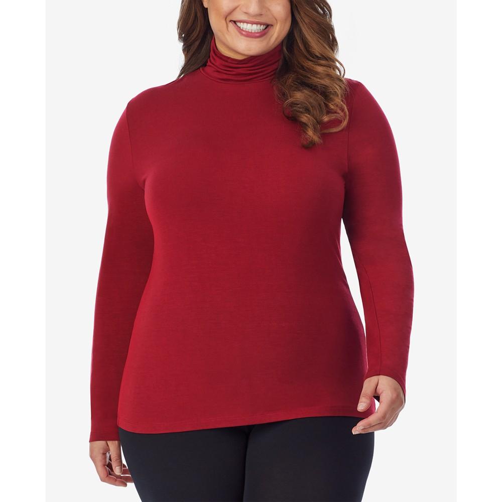 Cuddl Duds Plus Size Softwear with Stretch Turtleneck