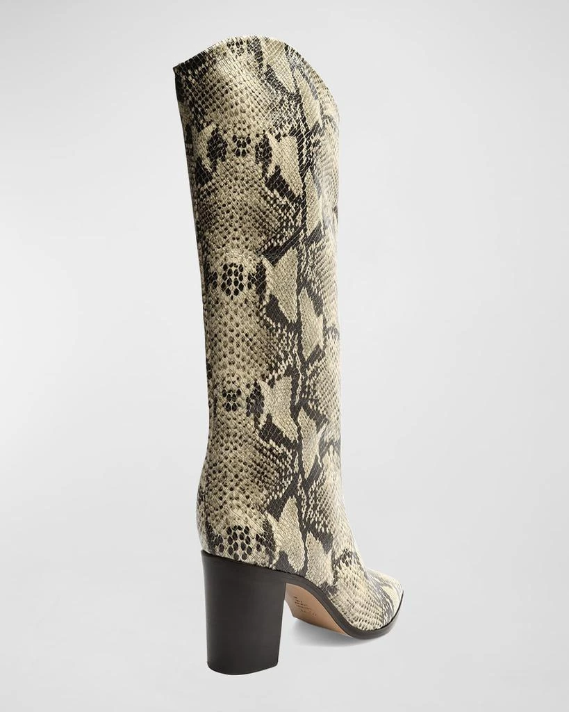 Schutz Analeah Snake-Print Leather Tall Boots 3