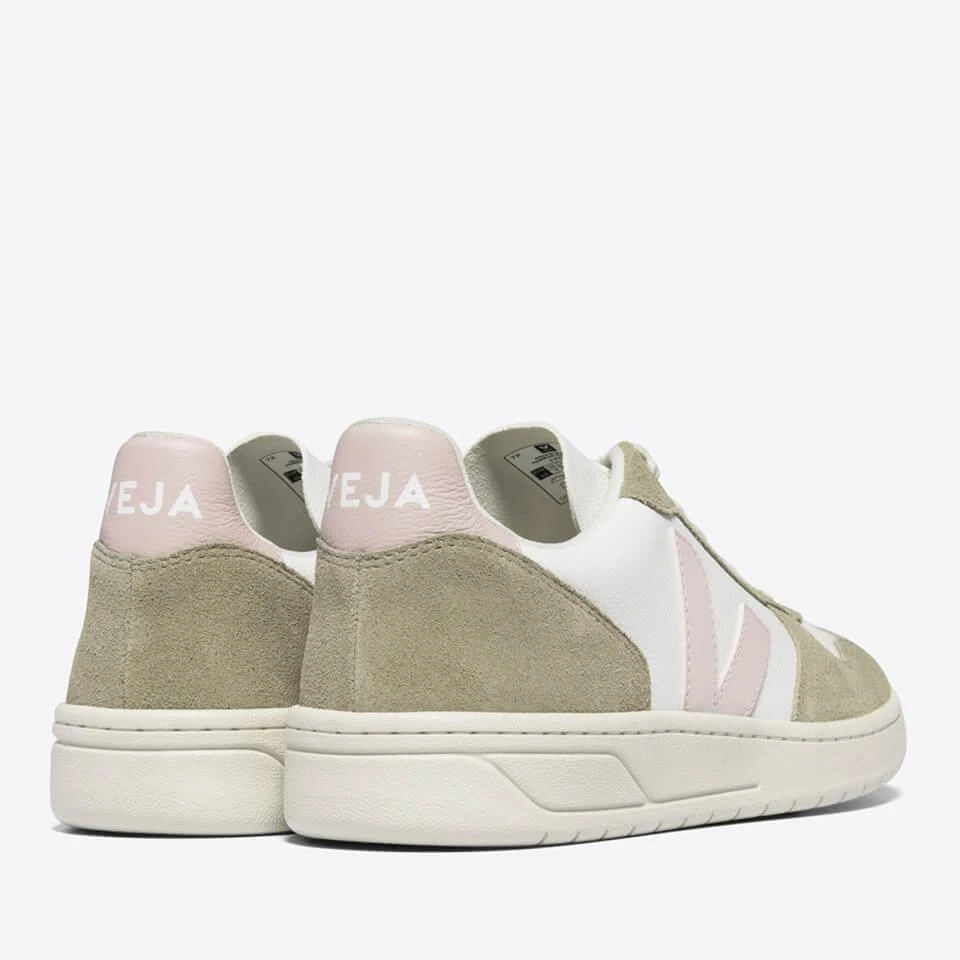 Veja VEJA WOMEN'S V-10 CHROME FREE LEATHER TRAINERS 4