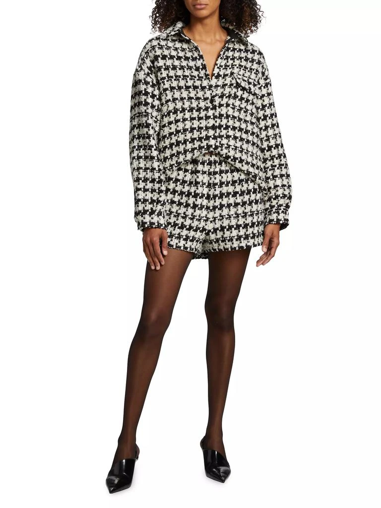 Anine Bing Simon Houndstooth Shirt Jacket 2