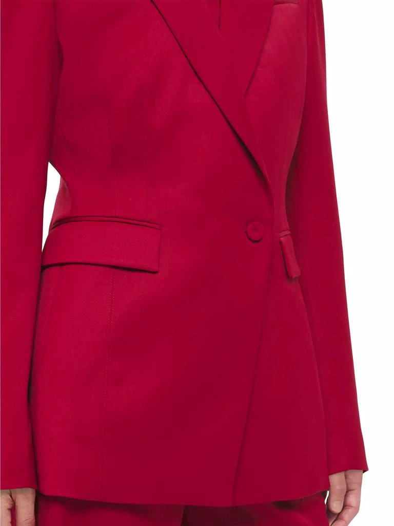 Another Tomorrow Seamed-Waist Single-Breasted Jacket 6