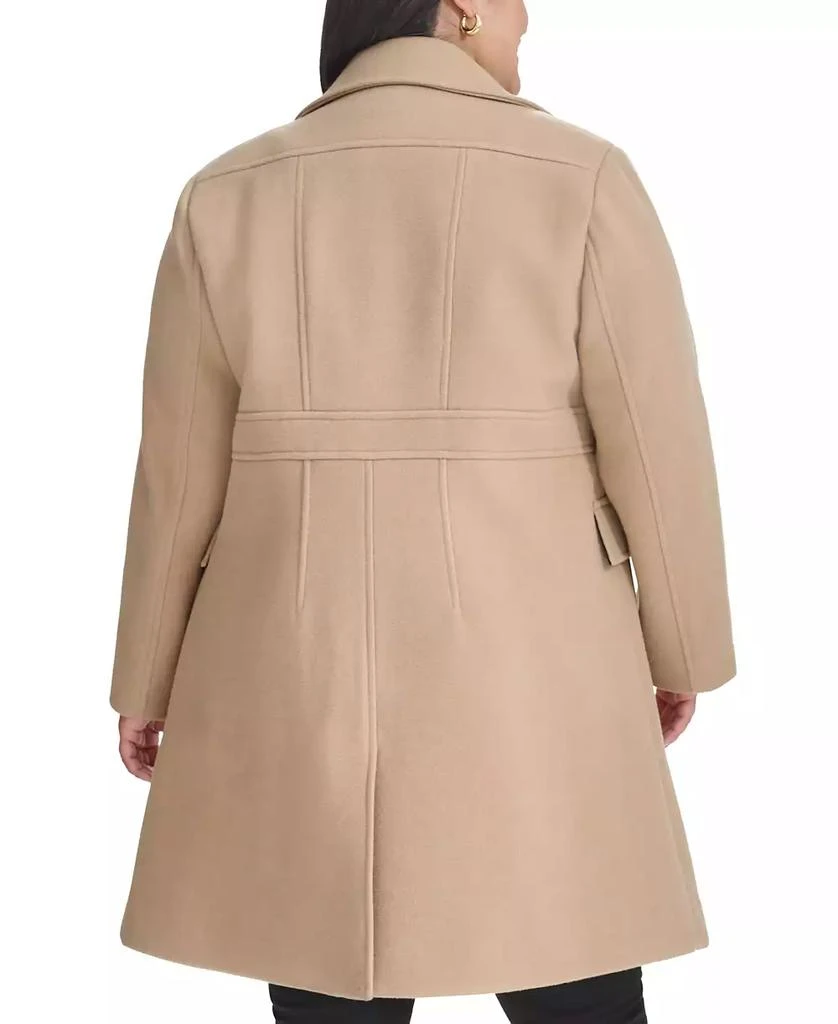 Tommy Hilfiger Plus Size Collared Button-Front Coat, Created for Macy's 2