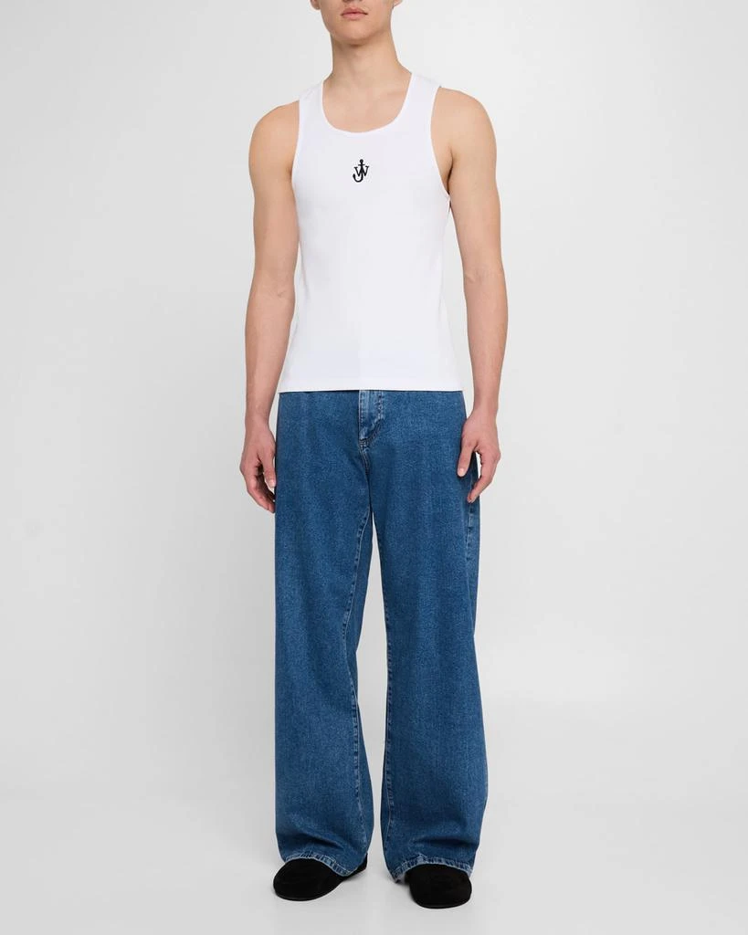 JW Anderson Men's Anchor Ribbed Tank Top 2