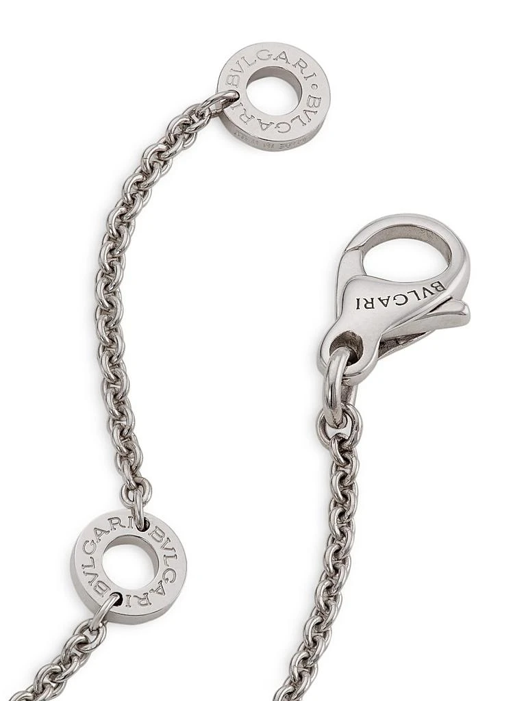 BVLGARI B.Zero1 18K White Gold & Diamond Pendant Necklace 3