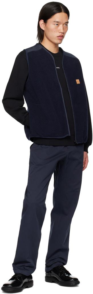 【送料関税込】A.P.C. Black Boxy Micro Logo Sweatshirt A.P.C. Black Boxy Printed Micro Logo Sweatshirt - Hoodies