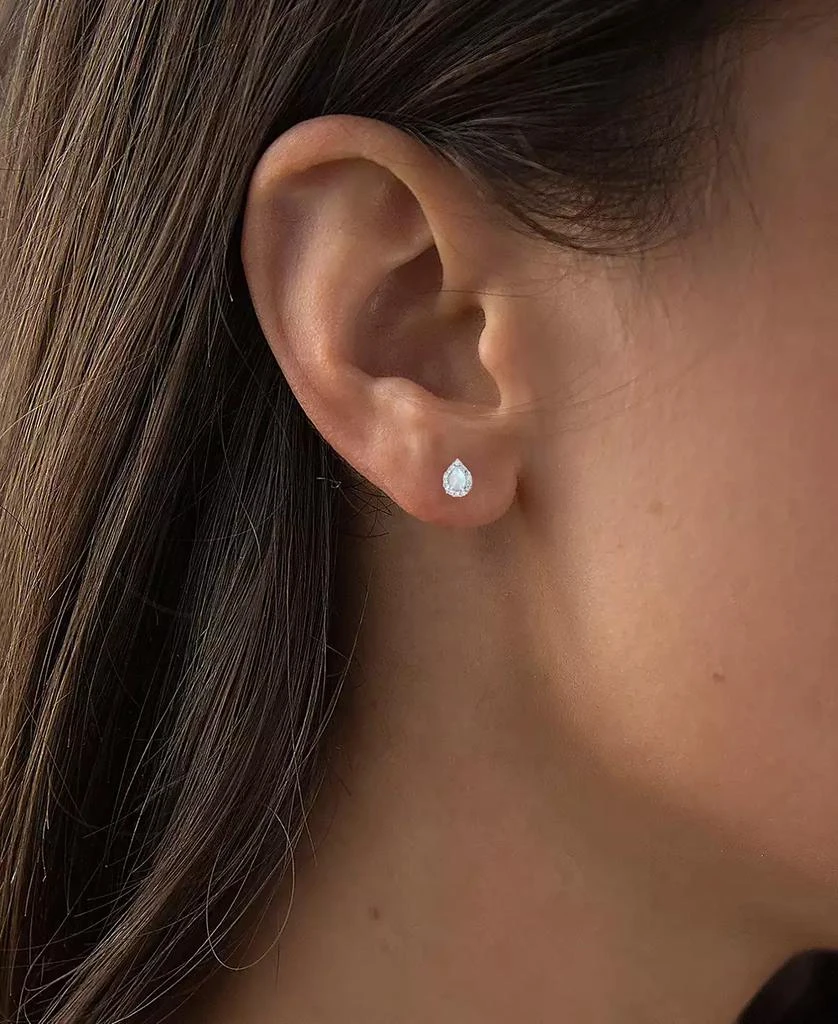 Macy
s Lab-Grown Opal (1/10 ct. t.w.)
Lab-Grown White Sapphire (1/6 ct. t.w.) Pear Halo Stud Earrings 2