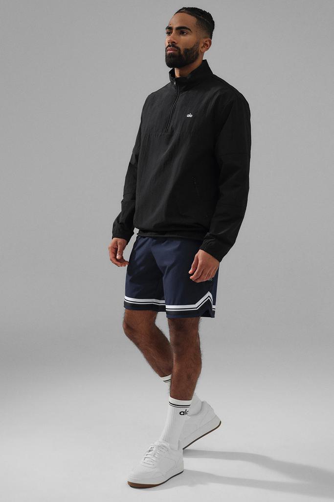 Alo Lightweight Takeaway Track Pullover - Black - Joggers - Free