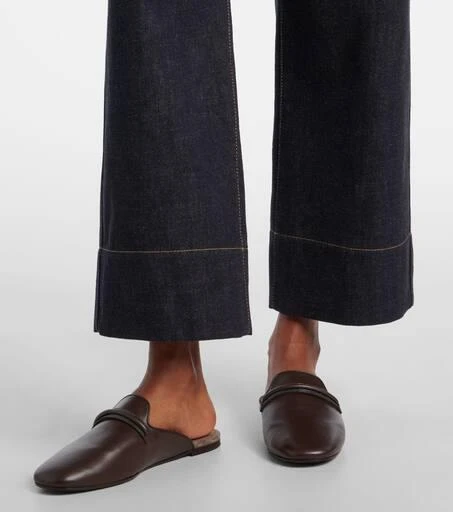 Brunello Cucinelli High-rise wide-leg jeans 5